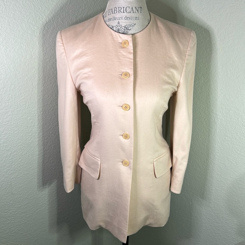 Vintage Escada Pale Pink Cashmere Coat